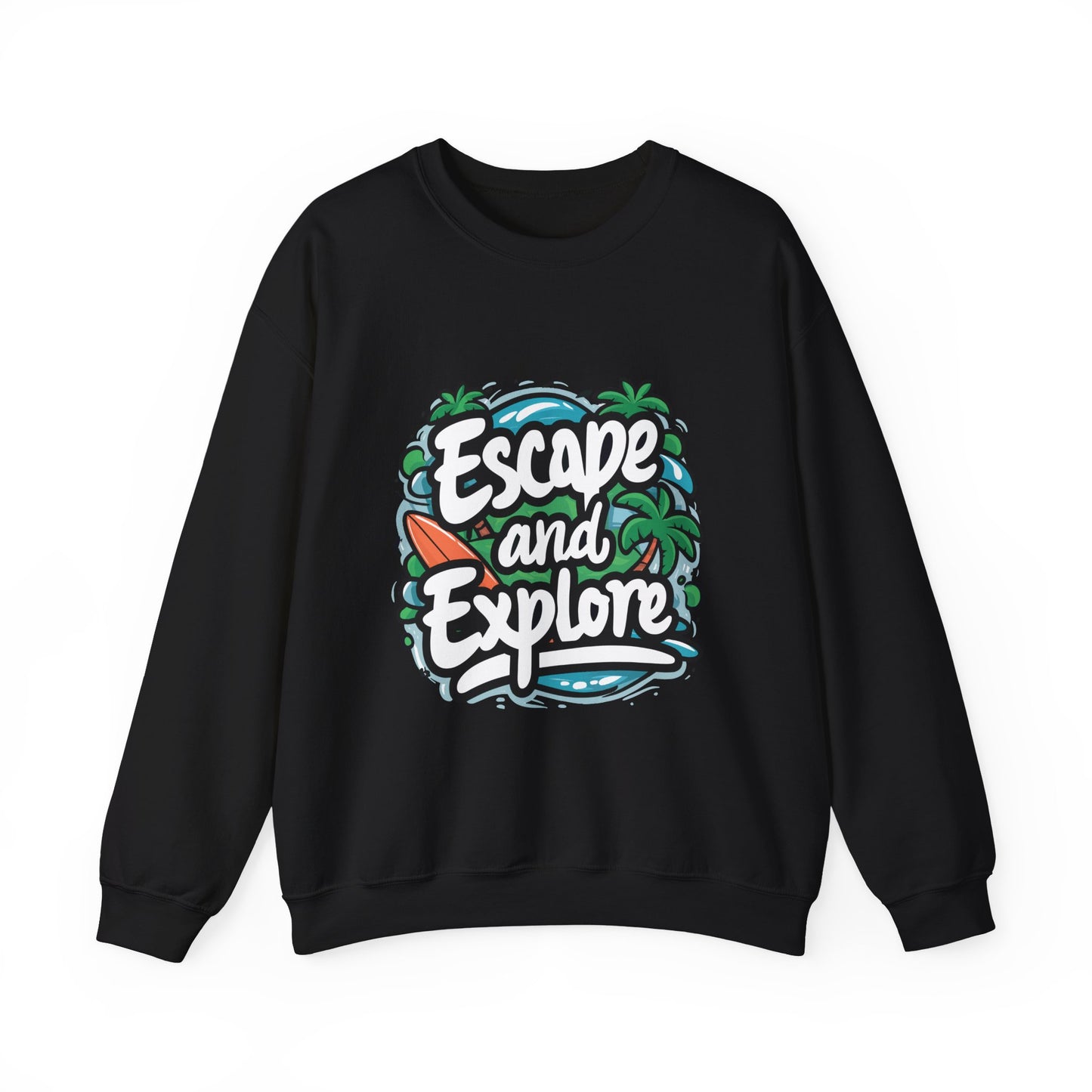 Escape and Explore Crewneck Sweatshirt - Unisex Heavy Blend™