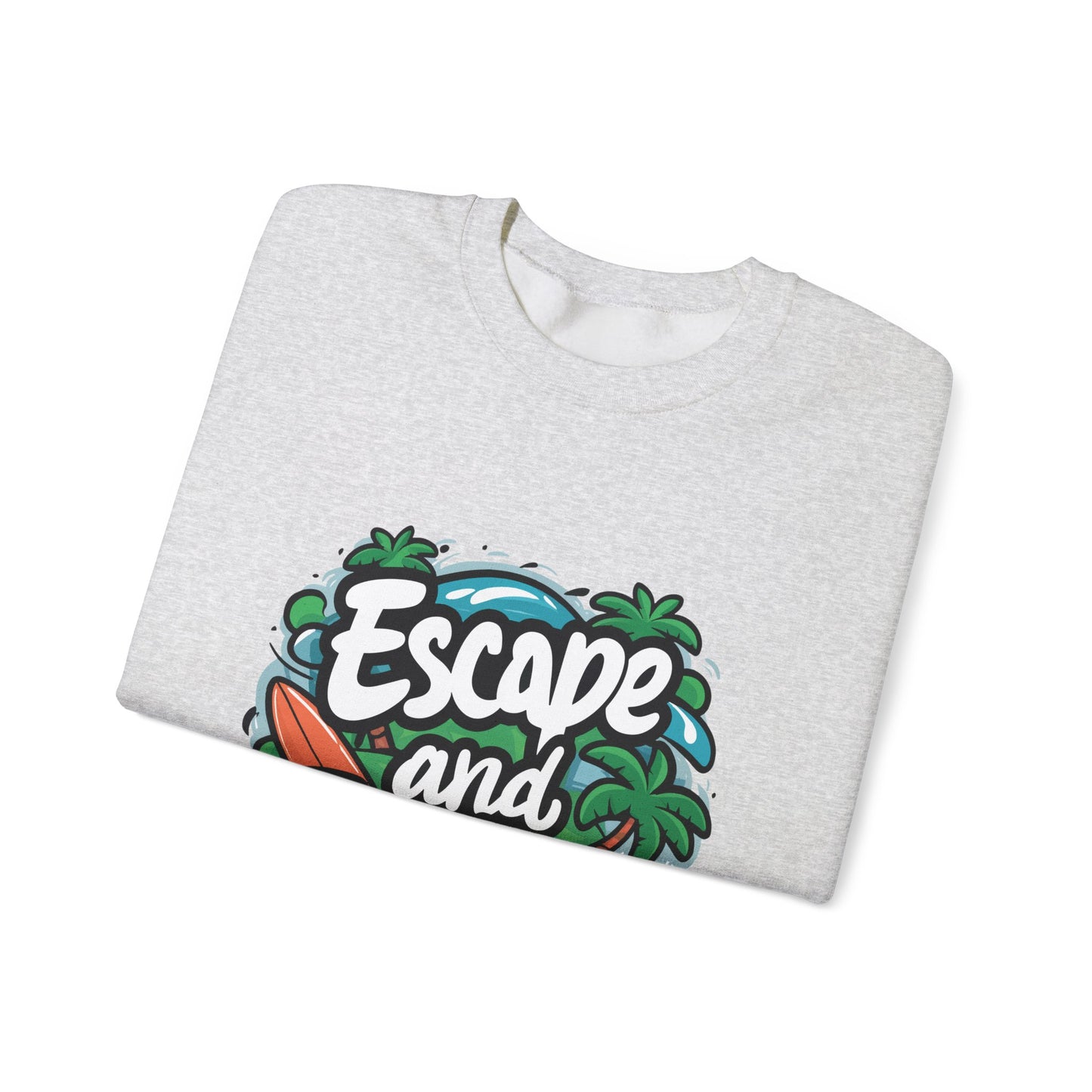 Escape and Explore Crewneck Sweatshirt - Unisex Heavy Blend™