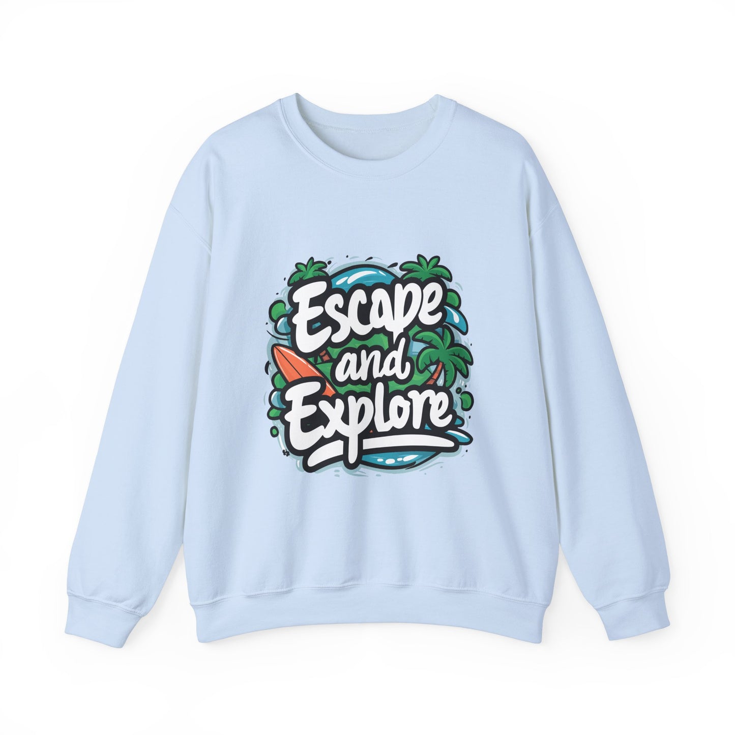Escape and Explore Crewneck Sweatshirt - Unisex Heavy Blend™
